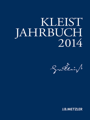 cover image of Kleist-Jahrbuch 2014